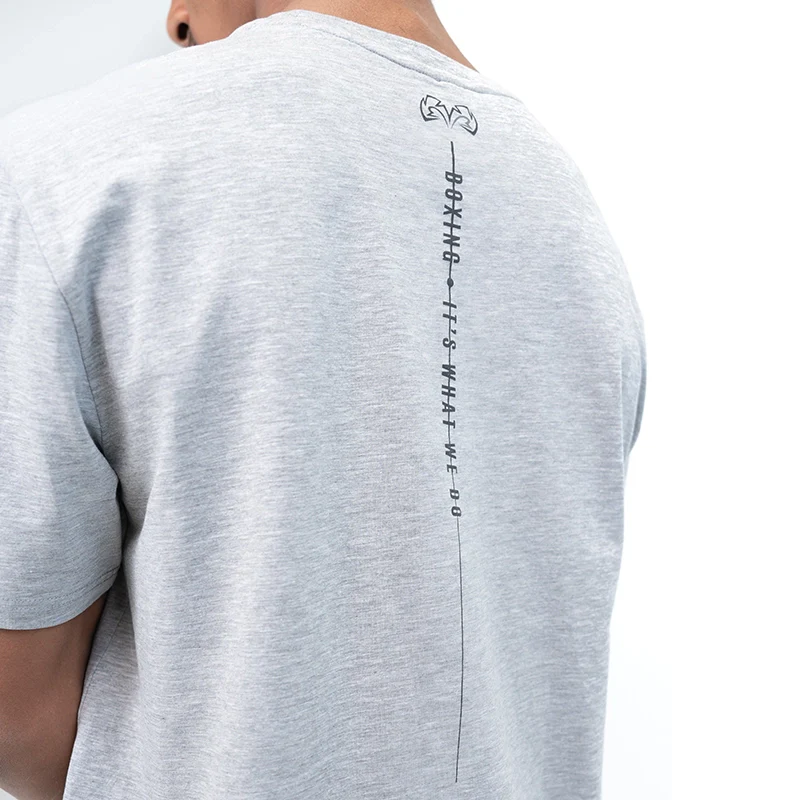 Slogan Graphic Tee "Boxing, It's what we do" with spandex - Image 3