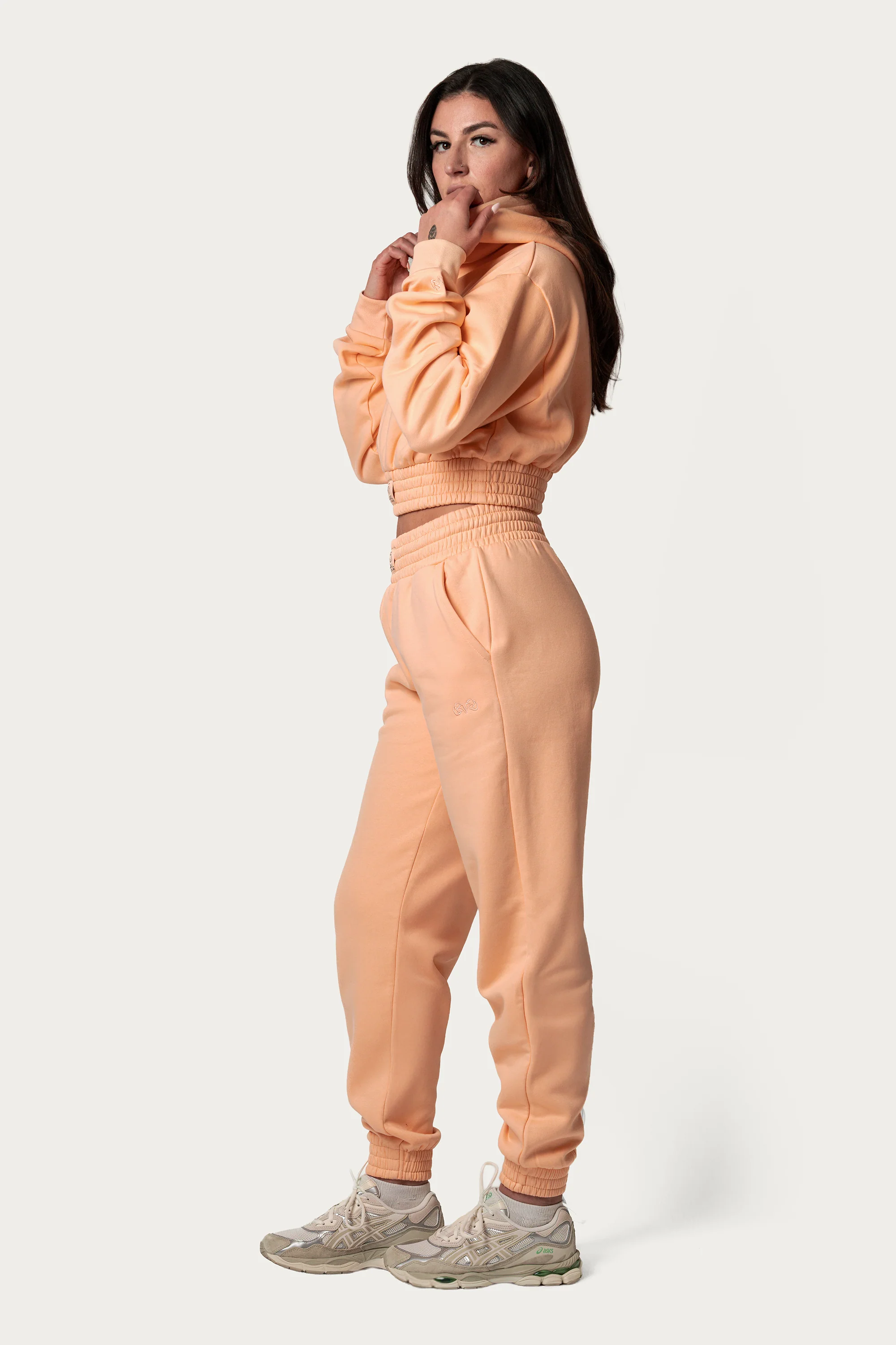 Women's Cropped Heavyweight Fleece Hoodie - Image 3
