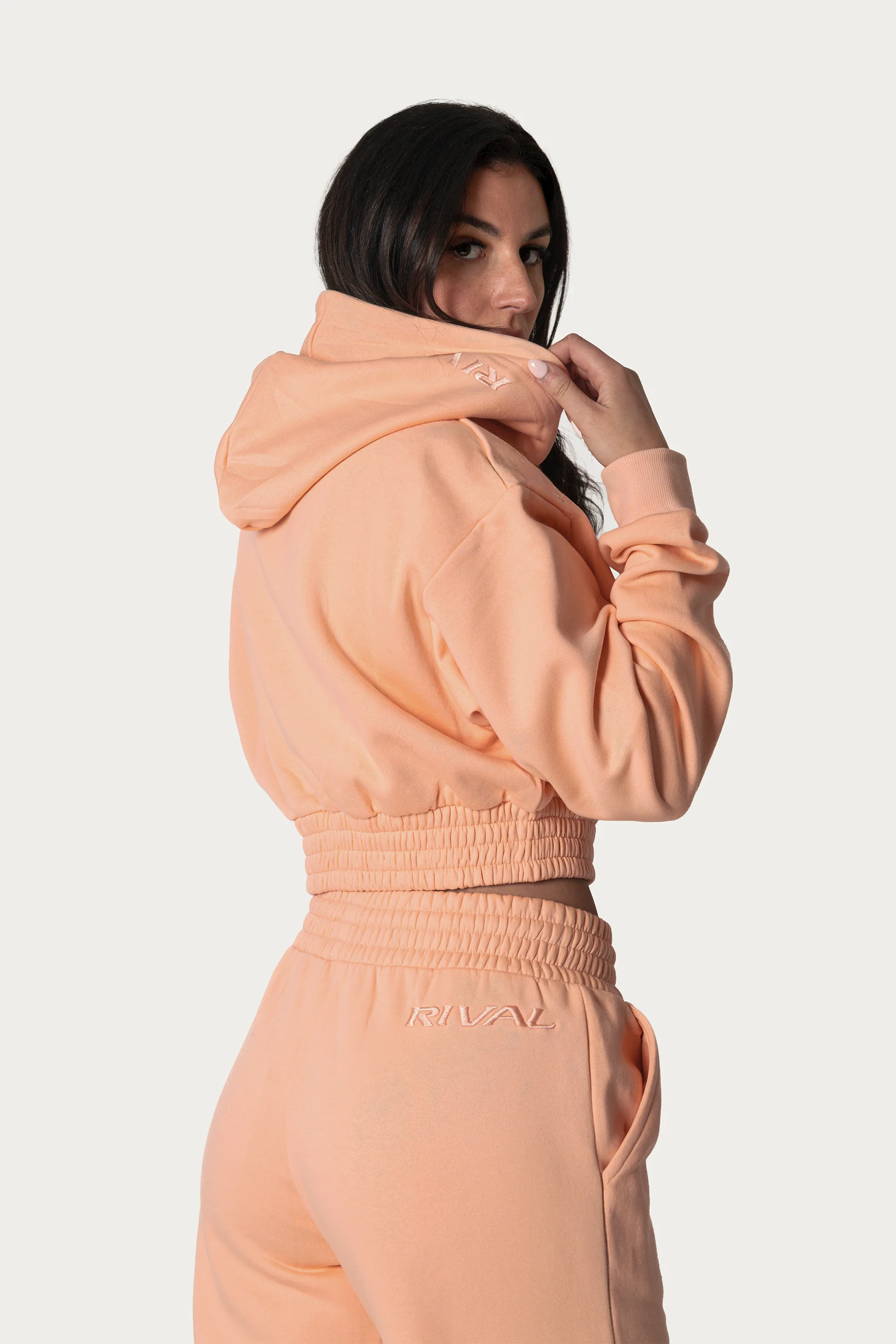 Women's Cropped Heavyweight Fleece Hoodie - Image 5