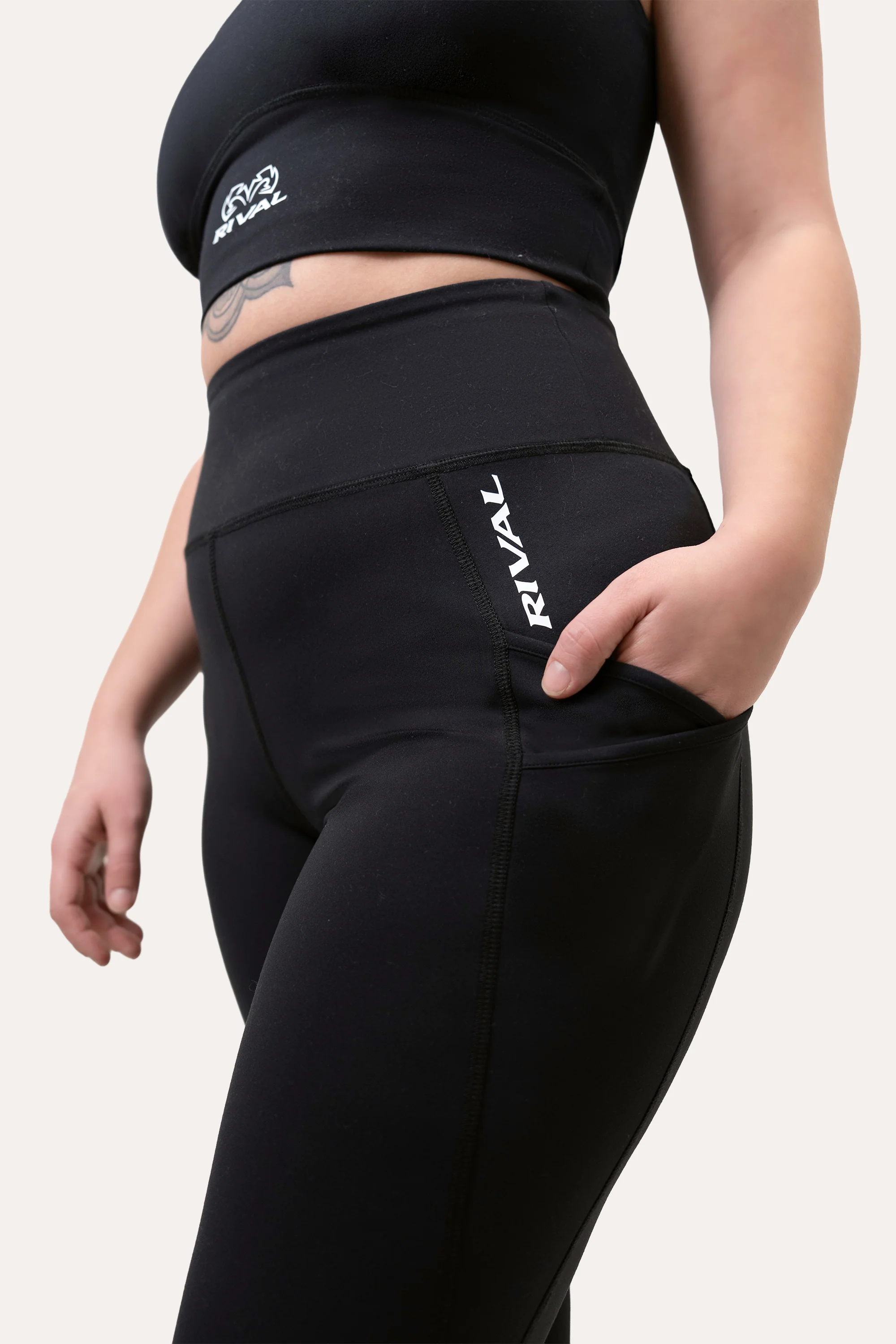 Women's High-Rise Leggings with Pockets - Image 4